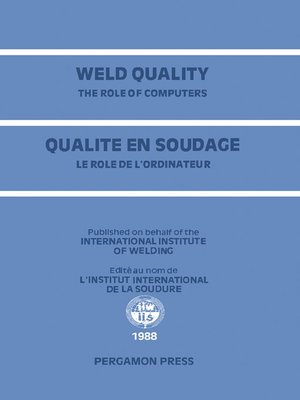 cover image of Weld Quality